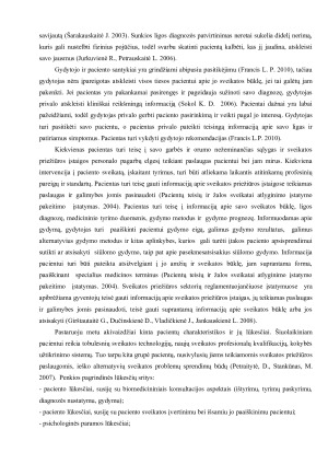 GYDYTOJO-LIGONIŲ SANTYKIŲ PROBLEMOS ANALIZĖ. Paveikslėlis 6