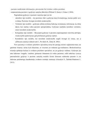 GYDYTOJO-LIGONIŲ SANTYKIŲ PROBLEMOS ANALIZĖ. Paveikslėlis 7