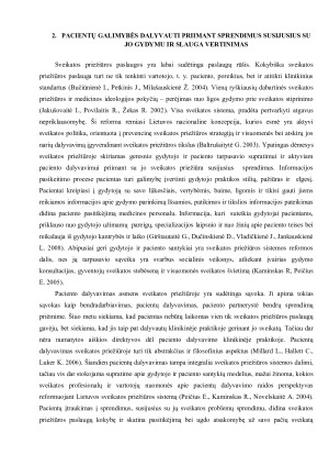 GYDYTOJO-LIGONIŲ SANTYKIŲ PROBLEMOS ANALIZĖ. Paveikslėlis 8