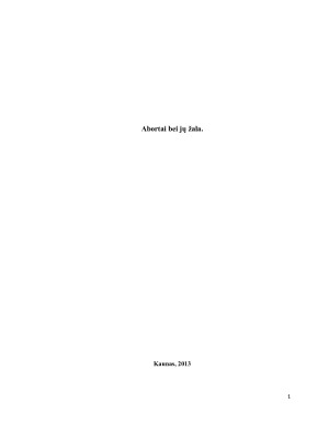 Abortai bei jų žala