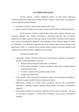 DANTŲ KONTAKTŲ, SUSIDARIUSIŲ OKLIUZIJŲ METU, ANALIZĖ. Paveikslėlis 2