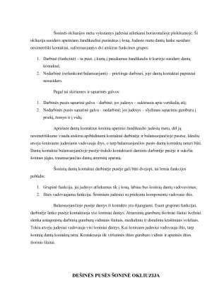 DANTŲ KONTAKTŲ, SUSIDARIUSIŲ OKLIUZIJŲ METU, ANALIZĖ. Paveikslėlis 8