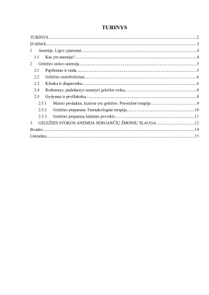 Geležies stokos anemija