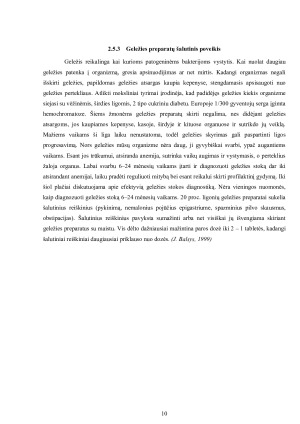 Geležies stokos anemija. Paveikslėlis 10