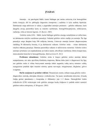 Geležies stokos anemija. Paveikslėlis 2