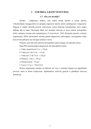 Geležies stokos anemija. Paveikslėlis 3