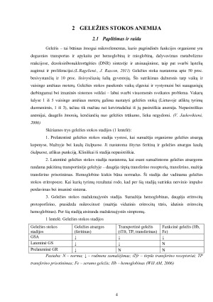 Geležies stokos anemija. Paveikslėlis 4