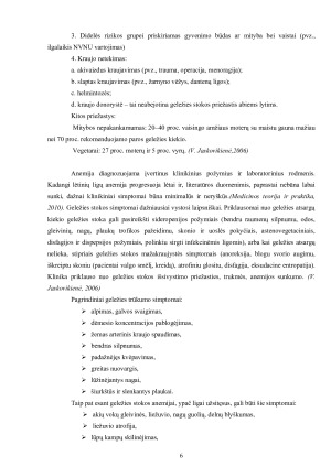 Geležies stokos anemija. Paveikslėlis 6