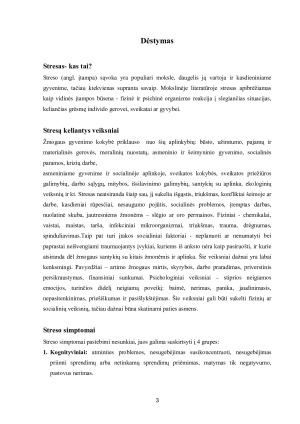 Stresas ir jo poveikis organizmui. Paveikslėlis 3