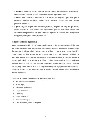 Stresas ir jo poveikis organizmui. Paveikslėlis 4