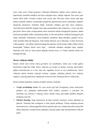 Stresas ir jo poveikis organizmui. Paveikslėlis 6