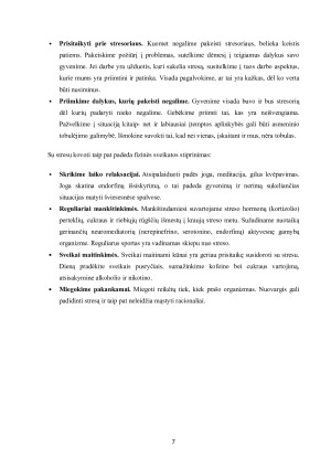 Stresas ir jo poveikis organizmui. Paveikslėlis 7