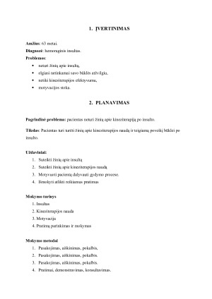 PACIENTO MOKYMO PLANAS. Paveikslėlis 3