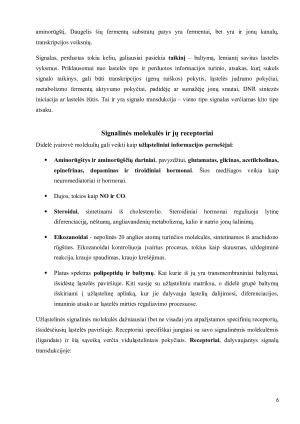 Ląstelių signalinės sistemos. Paveikslėlis 6