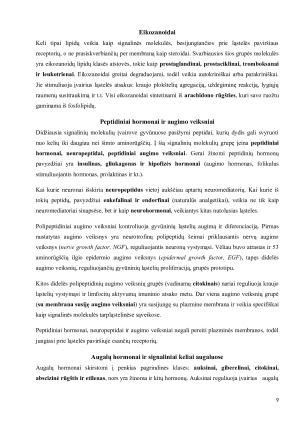 Ląstelių signalinės sistemos. Paveikslėlis 9