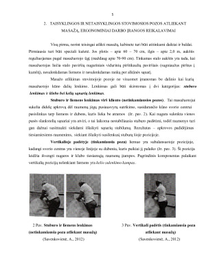 ERGONOMINĖS MASAŽO POZOS. Paveikslėlis 5