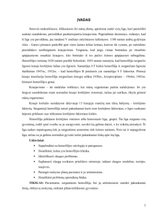 Hemofilija. Paveikslėlis 2