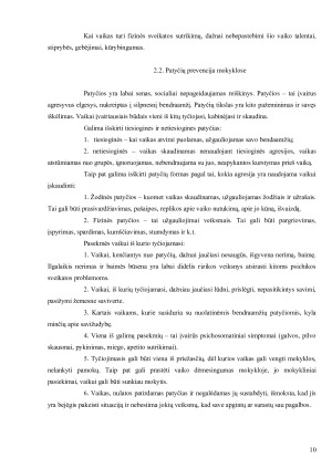 Vaikų nutukimas ir jo socialinės pasekmės - patyčios bei prevencijos galimybės. Paveikslėlis 10