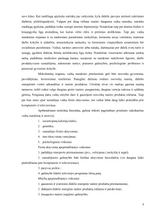 Vaikų nutukimas ir jo socialinės pasekmės - patyčios bei prevencijos galimybės. Paveikslėlis 4