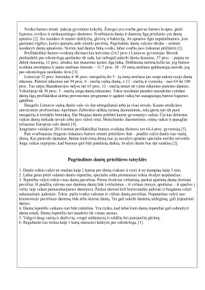 Dantų priežiūros įgūdžių gerinimas 4 – 5 m. vaikų bendruomenėje. Paveikslėlis 2