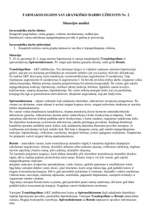 Sudėtinių vaistų farmakologinių savybių analizė, situacijos analizė. Paveikslėlis 4
