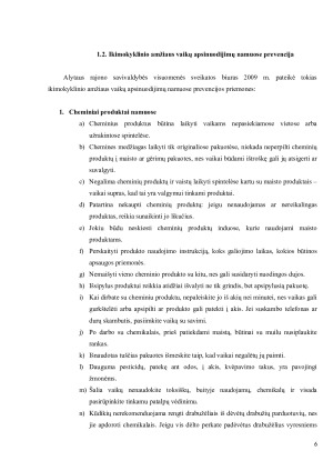 IKIMOKYKLINIO AMŽIAUS VAIKŲ APSINUODIJIMAI NAMUOSE - PREVENCIJOS STRATEGIJOS. Paveikslėlis 6