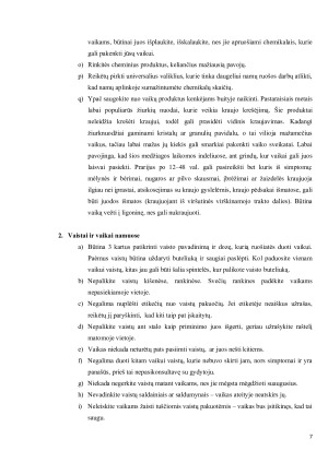 IKIMOKYKLINIO AMŽIAUS VAIKŲ APSINUODIJIMAI NAMUOSE - PREVENCIJOS STRATEGIJOS. Paveikslėlis 7