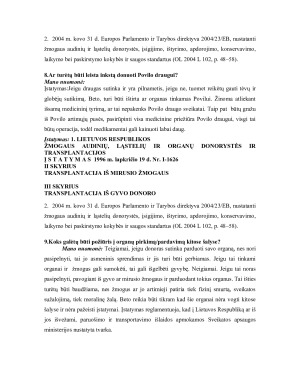 Audinių ir organų donorystė ir transplantacija. Paveikslėlis 10
