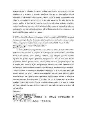 Audinių ir organų donorystė ir transplantacija. Paveikslėlis 3