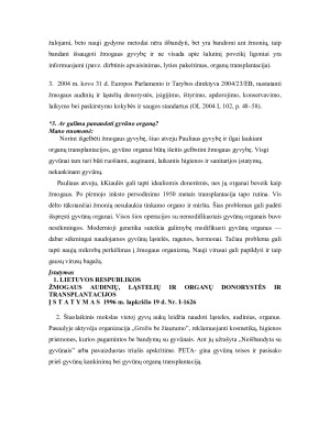 Audinių ir organų donorystė ir transplantacija. Paveikslėlis 5