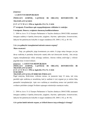 Audinių ir organų donorystė ir transplantacija. Paveikslėlis 7