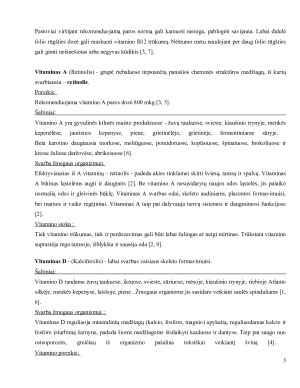 Nėščiosios vitaminų ir mineralų poreikis, jų reikšmė ir stokos pasekmės. Paveikslėlis 5
