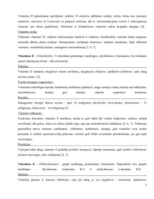 Nėščiosios vitaminų ir mineralų poreikis, jų reikšmė ir stokos pasekmės. Paveikslėlis 6