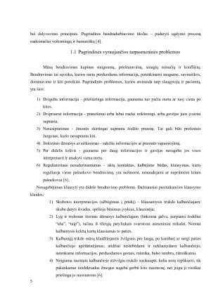Dažniausios bendravimo ir bendradarbiavimo problemos akušerinėje priežiūroje. Paveikslėlis 5