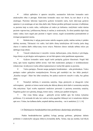 Dažniausios bendravimo ir bendradarbiavimo problemos akušerinėje priežiūroje. Paveikslėlis 9