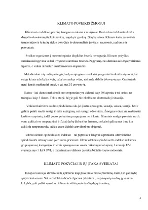 KLIMATO ĮTAKA ŽMOGAUS SVEIKATAI. Paveikslėlis 4