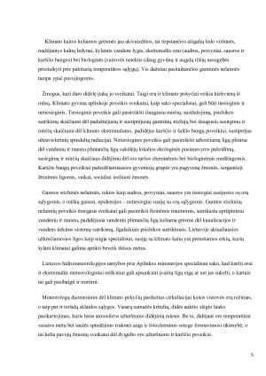 KLIMATO ĮTAKA ŽMOGAUS SVEIKATAI. Paveikslėlis 5