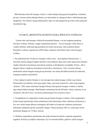 KLIMATO ĮTAKA ŽMOGAUS SVEIKATAI. Paveikslėlis 6
