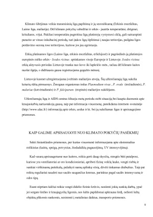 KLIMATO ĮTAKA ŽMOGAUS SVEIKATAI. Paveikslėlis 9