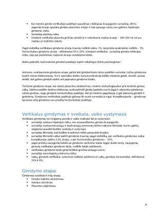 Gimdymas tupint ir ergonominės padėtys nėščiosioms kasdienėje veikloje. Paveikslėlis 8