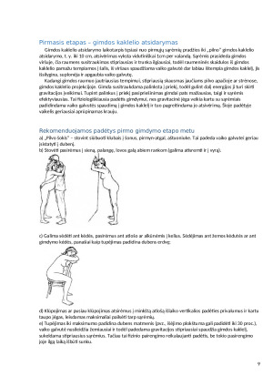 Gimdymas tupint ir ergonominės padėtys nėščiosioms kasdienėje veikloje. Paveikslėlis 9