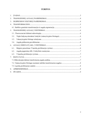 REKOMBINANTINIO ŽMOGAUS IL – 2 GAMYBA NAUDOJANT TRANSGENINIUS AUGALUS. Paveikslėlis 2