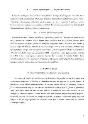 REKOMBINANTINIO ŽMOGAUS IL – 2 GAMYBA NAUDOJANT TRANSGENINIUS AUGALUS. Paveikslėlis 7