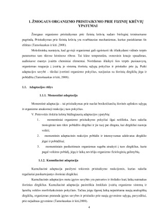 ORGANIZMO REAKCIJA Į FIZINĮ KRŪVĮ. Paveikslėlis 4