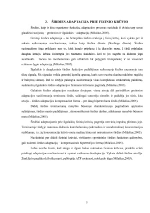 ORGANIZMO REAKCIJA Į FIZINĮ KRŪVĮ. Paveikslėlis 5