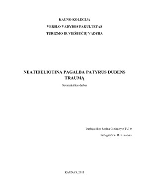 NEATIDĖLIOTINA PAGALBA PATYRUS DUBENS TRAUMĄ