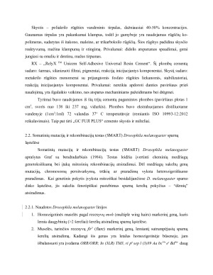 ODONTOLOGINIŲ MEDŽIAGŲ GENOTOKSIŠKUMO TYRIMAS DROSOPHILA MELANOGASTER SOMATINĖSE LĄSTELĖSE IN VIVO. Paveikslėlis 4