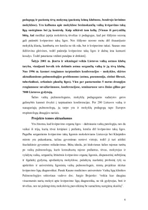 KVĖPAVIMO ORGANŲ LIGOS PRADINIŲ KLASIŲ MOKSLEIVIŲ TARPE (KLAIPĖDOS MIESTE). Paveikslėlis 6