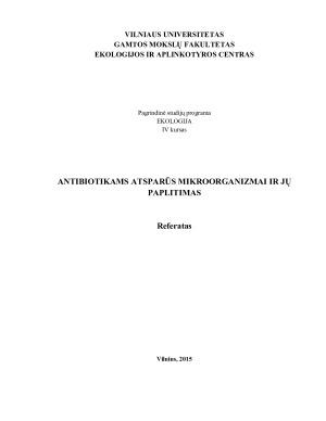 ANTIBIOTIKAMS ATSPARŪS MIKROORGANIZMAI IR JŲ PAPLITIMAS. Paveikslėlis 1