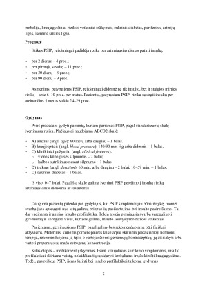 PACIENTO SLAUGA IŠTIKUS PRAEINANČIAM SMEGENŲ IŠEMIJOS PRIEPUOLIUI. Paveikslėlis 5